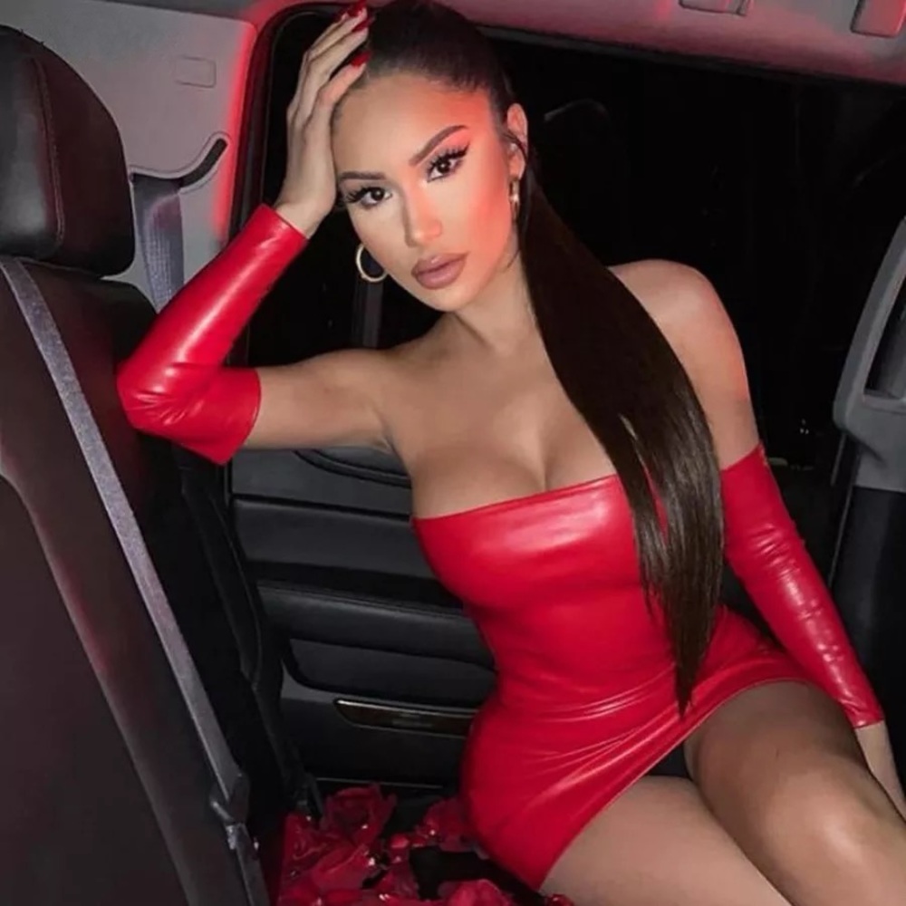 Red Leather Mini